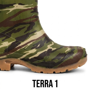Bota de Combate AP Boot Terra 1, Media Caña, Camuflaje, Diseño con Patrón de Hojas, Parte Superior de PVC Impermeable, Entresuela de EVA, Suela de Goma, Unisex - Product Image 6
