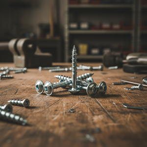 Tornillo para Madera PDC Modelo 8, Cabeza Plana, Métrico/Pulgadas, Autorroscante, Phillips/Pozi Drive, Acero al Carbono/Acero Inoxidable, Rosca Gruesa, Zincado - Product Image 1