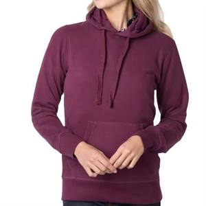 Sudadera con Capucha para Mujer, Color Sólido, Manga Larga, Tejido de Algodón, Transpirable, para Otoño - Product Image 1