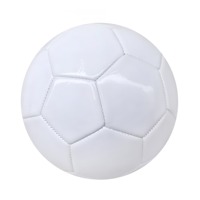 Ballon de football en PVC blanc cousu pour divertissement, peinture graffiti, jeu sportif