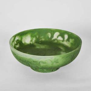 Bol en résine bleue minimaliste, poli, écologique, empilable, passe au lave-vaisselle, pour servir les aliments à la maison - Product Image 3