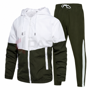 Survêtement décontracté léger à manches longues pour homme, sur mesure, avec fermeture éclair, idéal pour l'hiver, faible MOQ, 100 % coton - Product Image 1