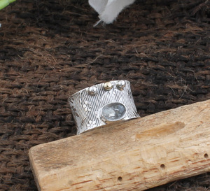 925 <b>Sterling</b> <b>Silver</b> Turquoise Classic Bezel <b>Set</b> Band <b>Ring</b> for Women Stackable Minimalist Party Jewelry Wholesale - Product Image 2