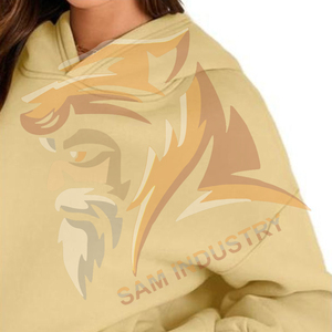 Premium Heavyweight Oversized 100% Cotton Embroidered Hoodie Custom Logo <b>Drop</b> Shoulder Streetwear Hoodies - Product Image 6