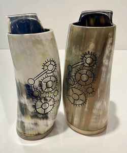 Handmade Reusable Eco-Friendly Classic Drinking Horn <b>Mug</b> for Beer Wine & Home Decor-Durable <b>Large</b> Capacity - Product Image 1