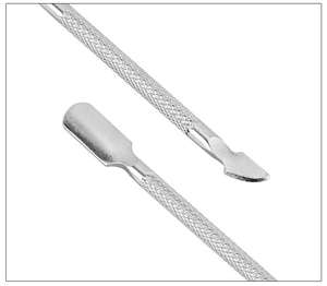 Empujador de cutículas de doble cabezal desechable de acero inoxidable, herramientas de manicura, accesorios antideslizantes para eliminar cutículas de uñas, ANAAIF - Product Image 4