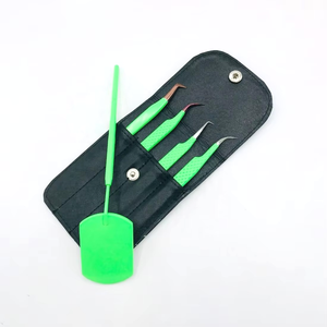 ชุดแหนบต่อขนตาสแตนเลส DANTRIC IMPLANTS BX-452 พร้อมไม้พาย เครื่องมือความแม่นยำสูงสำหรับการตกแต่งคิ้ว ทนทาน ขนาด 10 มม. ผิวเรียบเนียน - Product Image 2