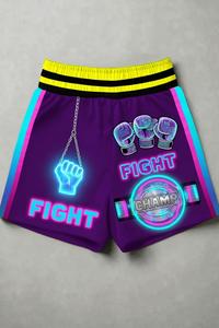 Shorts de boxe en polyester, impression par sublimation personnalisée, logo brodé, vêtements d'entraînement respirants - Product Image 3