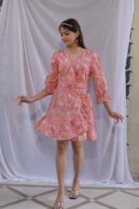 Vestido elegante de algodón hecho a mano indio para mujer, vestido de fiesta a la moda, vestido de novia para verano, regalo personalizado, vestido personalizado a la venta - Product Image 5