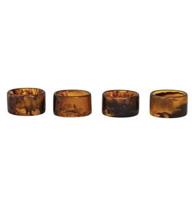 Anillos de Servilleta de Resina Artesanal de la Mejor Calidad, Diseño de Caparazón de Tortuga, Clásico Estilo Shan India, Decoración de Mesa Unisex para Bodas y Celebraciones - Product Image 4