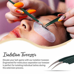 Precision <b>Lash</b> Tweezers for Eyelash Extension and <b>Individual</b> <b>Lash</b> Application Stainless Steel <b>Lash</b> Tweezers - Product Image 4