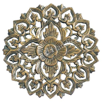 Produttore indiano di alta qualità decorazione parete di pannelli di Design moderno MDF intagliato a mano parete parete decorativo legno Mandla
