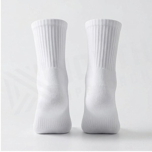 NORTH APPROACH Crew <b>Socks</b> White Breathable Knitted Cotton Running <b>Socks</b> for Adults Summer Season - Product Image 2