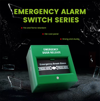 Bouton de déverrouillage d'urgence SPDT, point d'appel vert/rouge, interrupteur de déverrouillage de porte d'urgence, interrupteur de déverrouillage d'alarme incendie