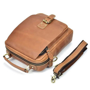 SALVA LEATHER Waterproof Eco-friendly Durable PC Sling <b>Backpack</b> Unisex Men Women Outdoor Activities Customizable Options Model - Product Image 2