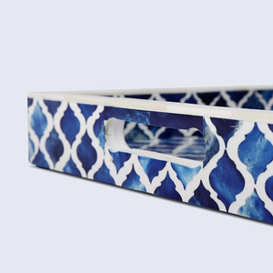Bandeja de Servir con Incrustaciones de Hueso, Diseño Clásico FAIZA CRAFT, Cuadrada, Pulida, para Hogar, Restaurante, Hotel, Desechable, en Stock, Color y Logotipo Personalizables - Product Image 3