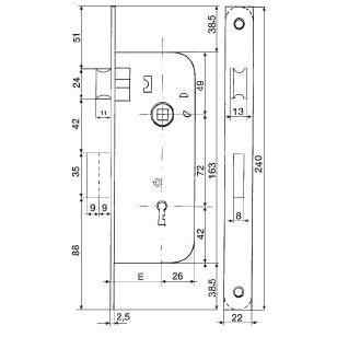 140/V Heavy Patent Locks