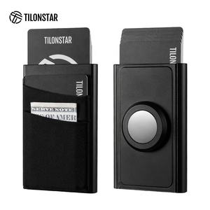 TILONSTAR TVC905AT Portefeuille intelligent escamotable le plus vendu pour AirTag, porte-cartes RFID fin en aluminium - Product Image 1