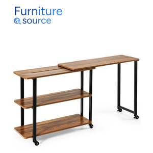 Trusted Furniture Factory Built Minimalist L-Shaped MDF Melamine <b>Workstation</b> with Foldable Feature Increases Office Productivity - Product Image 3