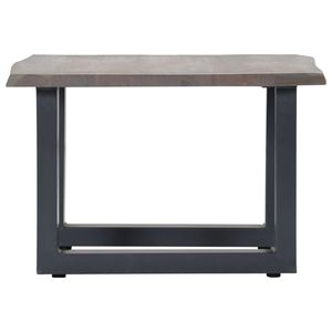 Tavolino 23.6 "x 23.6" x 15.7 "bordi dal vivo grigio - Product Image 3