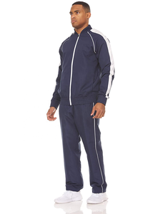 Combinaison de sport 2 pièces pour hommes, tendance, haut de gamme, pour le sport, fermeture éclair, pantalon, survêtement - Product Image 5