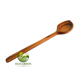 Cuchara de madera para servir ensaladas, utensilio de cocina de madera natural hecho a mano, vajilla rústica, herramienta de cocina para restaurantes, cafeterías y hogar - Product Image 2