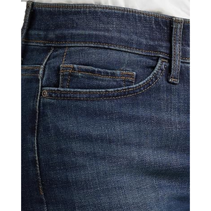 Jeans de Mezclilla de Cintura Alta para Mujer, Corte Recto, Color Azul Oscuro, Cinco Bolsillos, Estilo Casual, para Todas las Temporadas - Product Image 5