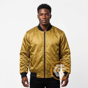 TRÉAUX GÉNÉRAUX GÉNÉTIQUES Alpha |   Blouson universitaire matelassé brodé en satin Phi pour homme, col montant respirant, haute qualité, collection automne - Product Image 3