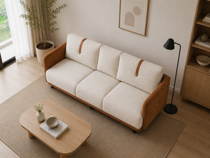Minimalist Vietnam Home Use Living Room <b>Sofas</b> High Quality New Top <b>Sofa</b> 220x85cm Two Seater Foam <b>Fabric</b> Couch - Product Image 3
