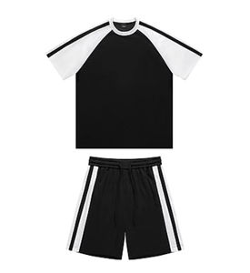 Conjunto de Dos Piezas de Color Liso Personalizado, Chándal Deportivo Unisex para Hombre y Mujer, Pantalones Cortos de Verano, Traje Deportivo - Product Image 4