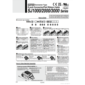 Modèle de collecteur pneumatique SMC SS5J3-60PD1-22BS pièces pneumatiques - Product Image 1