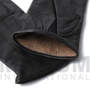 Winter Gloves Black Color Outdoor Warm Winter Gloves Leather Gloves From Pakistan - Product Image 2