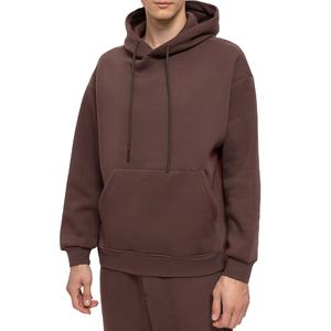 Ensemble de survêtement d'hiver pour homme en molleton à capuche 2 pièces avec taille élastique 100% coton respirant et confortable pour le jogging décontracté - Product Image 1