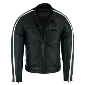 Custom Made Men Motorcycle Leather <b>Jacket</b> Racing Jersey Motorbike <b>Biker</b> With Genuine Leather With Armoured Protection - Product Image 6