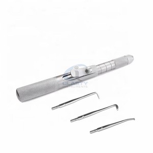 Kit de pistolet de retrait de couronnes dentaires automatique en acier inoxydable, outil de retrait de couronnes de qualité chirurgicale avec embouts interchangeables pour ponts dentaires - Product Image 1