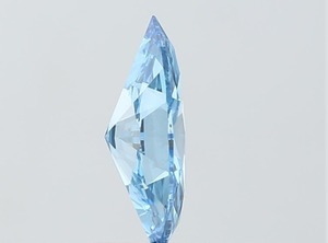 เพชรเม็ดเดี่ยวสีน้ำเงินสดใส 1.03 กะรัต VS1 รูปทรงมาร์คีส์ เพชรเพาะเลี้ยงในห้องปฏิบัติการ CVD ได้รับการรับรองจาก IGI คุณภาพการเจียระไนเยี่ยม สมมาตรดีเยี่ยม เพชรหลวมสีน้ำเงิน - Product Image 4