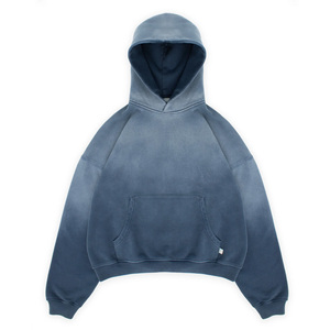 Sweat à capuche délavé style luxe décontracté pour homme – Nouvelle mode hiver streetwear – Impression numérique – Pull à capuche pour homme - Product Image 4