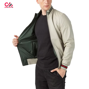 แจ็คเก็ตหนังผู้ชายแบบกำหนดเองยอดนิยม แจ็คเก็ตผู้ชายสำหรับกิจกรรมกลางแจ้ง เสื้อโค้ทหนังเด็กผู้ชาย แจ็คเก็ตหนังผู้ชายไซส์ใหญ่ลำลอง - Product Image 3