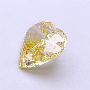 Diamante Amarillo Intenso de Corte Corazón, Cultivado en Laboratorio, 1.00 Quilates, VS1, Certificado, Diamante Amarillo Creado en Laboratorio para Joyería Fina Sostenible - Product Image 2