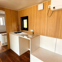 Edificio Modular en Contenedor de 20 pies, Casa Contenedor de Panel Sándwich de Acero, Diseño de Ensamblaje Rápido, Lista para Habitar, Oficina, Villa, Dormitorio