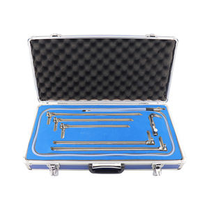 Tube d'œsophagoscope ENT avec kit d'œsophagoscopie à fibres, forceps œsophagiens en acier inoxydable de qualité Jerman, CE Narham Enterprises - Product Image 1