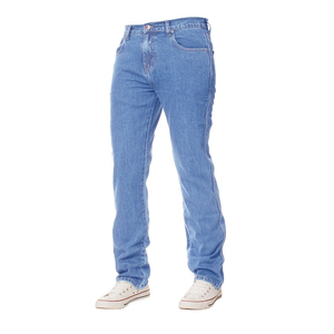 Jean en denim pour homme, taille haute, coupe droite, tricoté, écologique, séchage rapide, décontracté, confortable, en coton biologique - Product Image 1