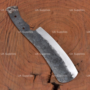 Cuchillo de Acero de Alto Carbono Forjado a Mano UA Supplies con Hoja Recta de Punta Caída para Cortar Verduras y Carne, Hoja en Bruto de Espiga Completa - Product Image 2