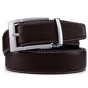 Ceinture en cuir véritable de vachette pour homme, légère, respirante, écologique, avec crochets en acier de haute qualité, vente en gros, boucle automatique en alliage - Product Image 6