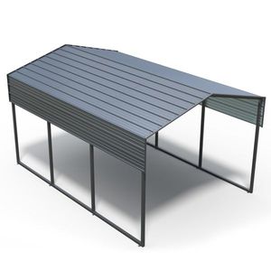 Cochera Metálica Reforzada de Alta Resistencia 10x15 FT, Garaje Exterior Multiusos, Toldo para Coche, Camioneta y Otros Vehículos - Product Image 4