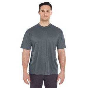 T-shirt en jersey de polyester à col rond et manches courtes pour homme, coupe classique, couleur unie, 220g, anti-boulochage, respirant, décontracté, best-seller 2026 - Product Image 1