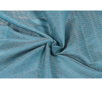 Tissu brocart floral écologique respirant en poly tissé, doux, brillant et léger, 44 pouces, pour robes ethniques et artisanat de couture pour filles