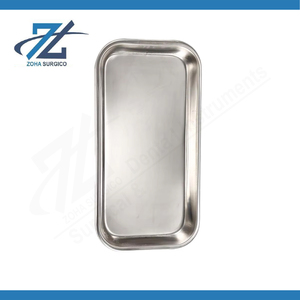 Plateau pour instruments chirurgicaux manuels en acier inoxydable pour hôpitaux, cliniques dentaires, laboratoires, robuste, poli, certifié CE, Pakistan - Product Image 3