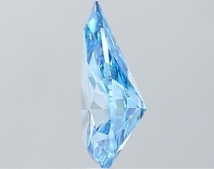 Diamante Cultivado en Laboratorio de Corte Pera de 3.08 Quilates, Color Azul Intenso, Claridad VS1, Triple Excelente, Certificado CVD, Gema Azul Suelta - Product Image 5
