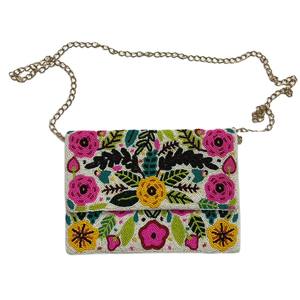 Bolsos de mano con cuentas hechos a mano de primera calidad para mujer, ecológicos, ligeros, para fiestas nocturnas, vendidos por proveedor indio. - Product Image 1